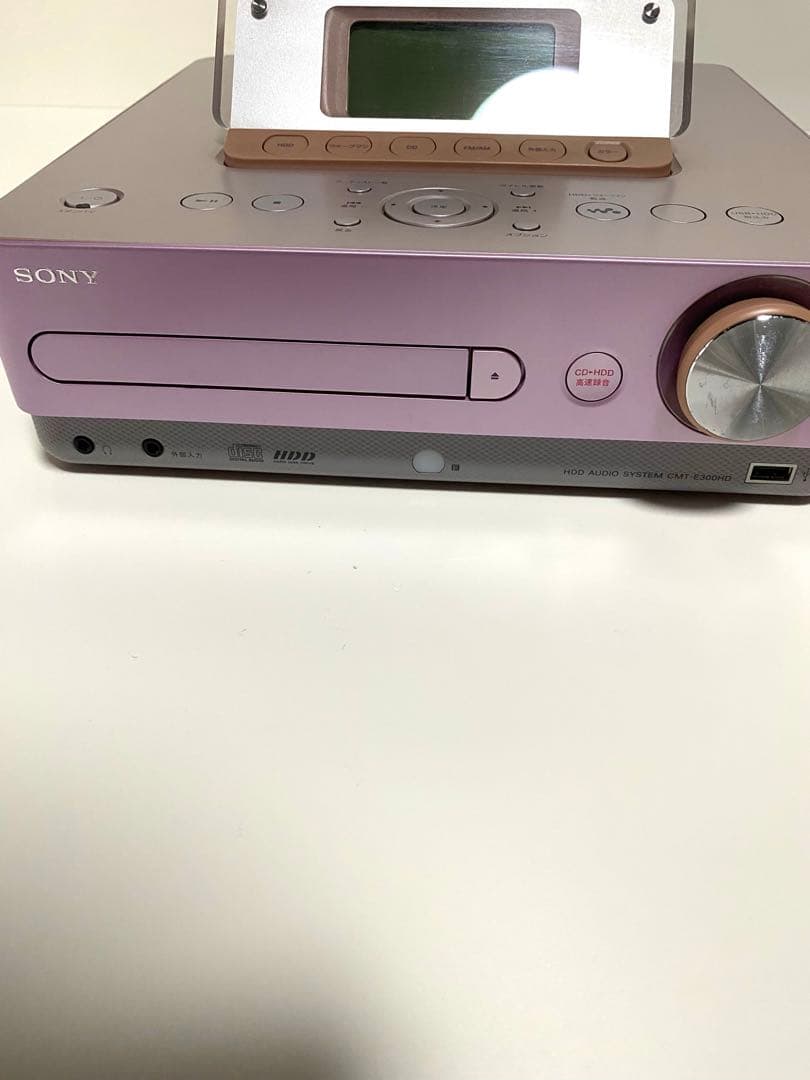 SONY HDD搭載 オーディオシステム HCD-E300HDピンク ソニー