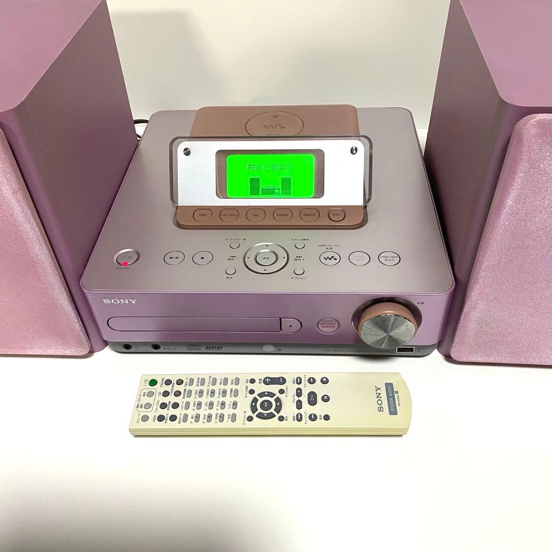 SONY HDD搭載 オーディオシステム HCD-E300HDピンク ソニー