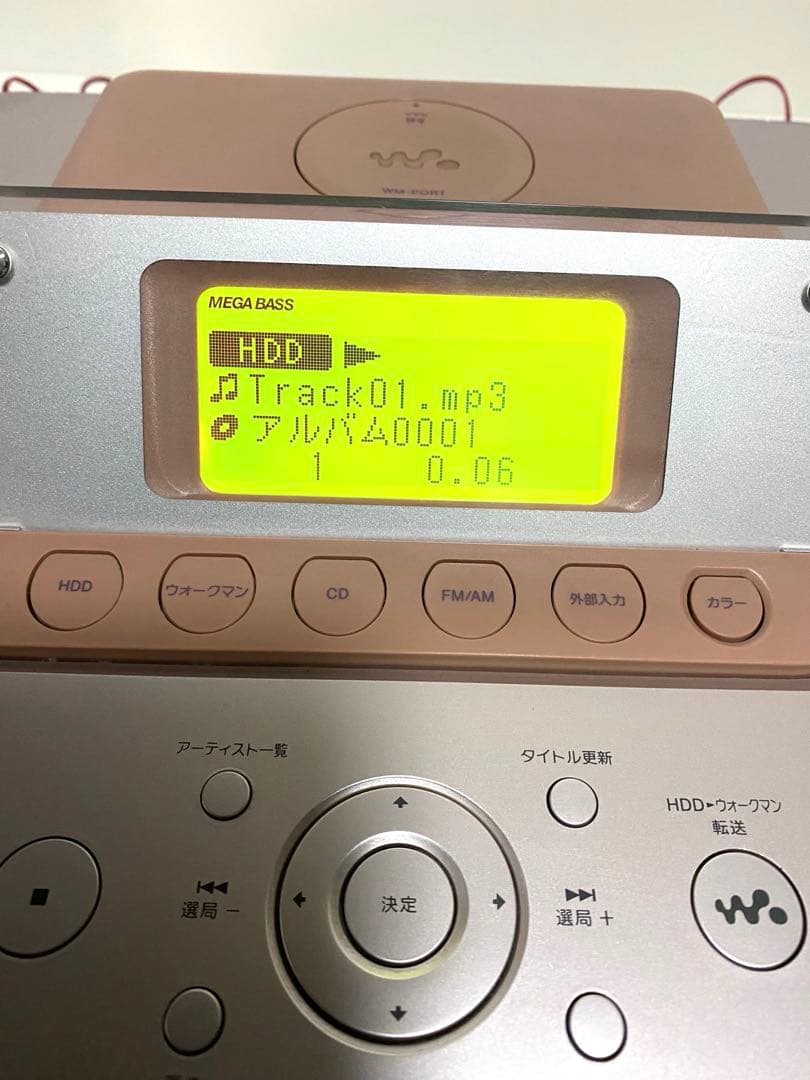 SONY HDD搭載 オーディオシステム HCD-E300HDピンク ソニー