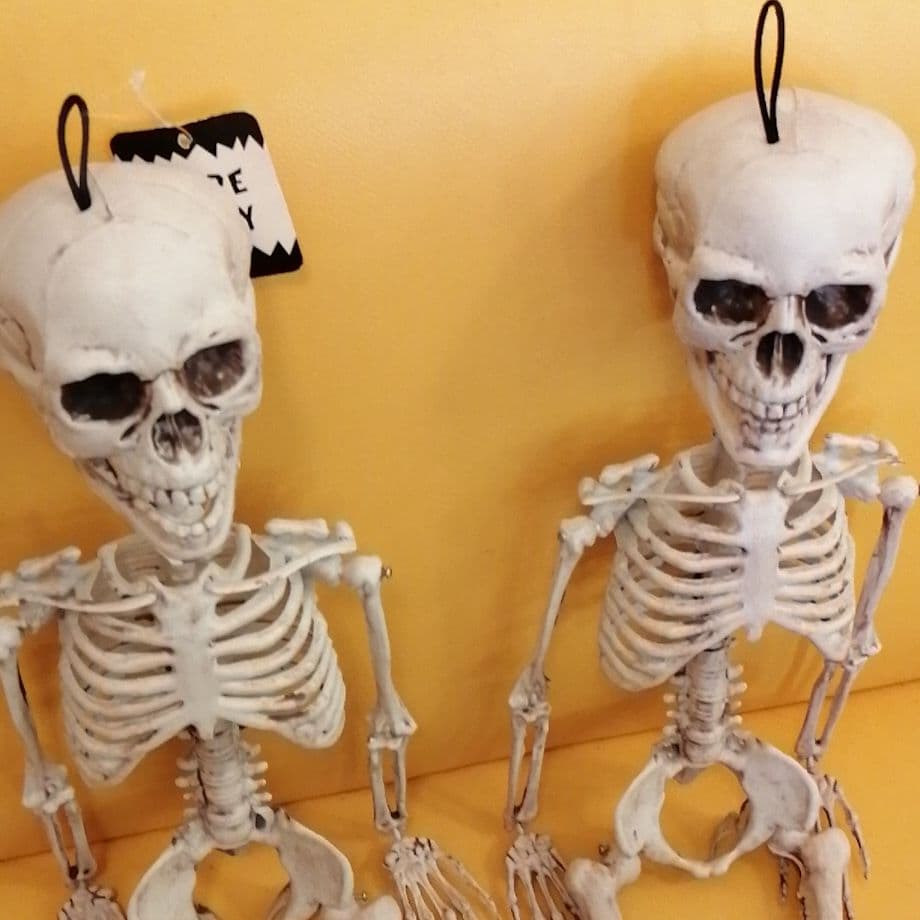 身長約７５センチハロウィーン骸骨オブジェ×2セット