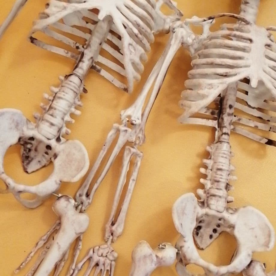 身長約７５センチハロウィーン骸骨オブジェ×2セット