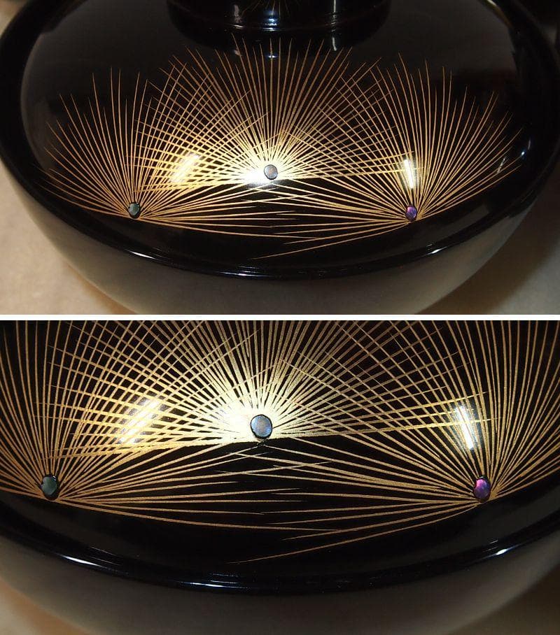 【良品】木製漆器 松沈金/梅蒔絵 雑煮椀 5客 煮物椀/大椀/お椀 漆器/食器