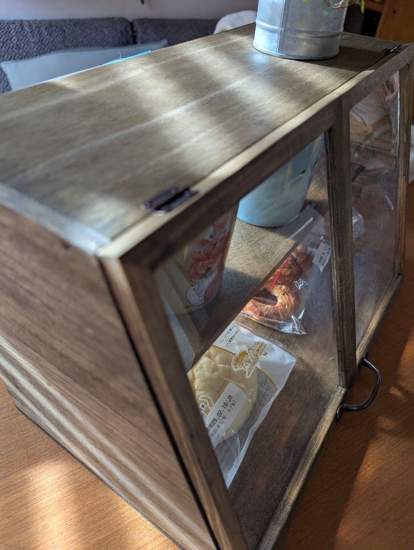 【残り在庫限定2台SALE】木製扉付きブレッドケース♪Aタイプ♫