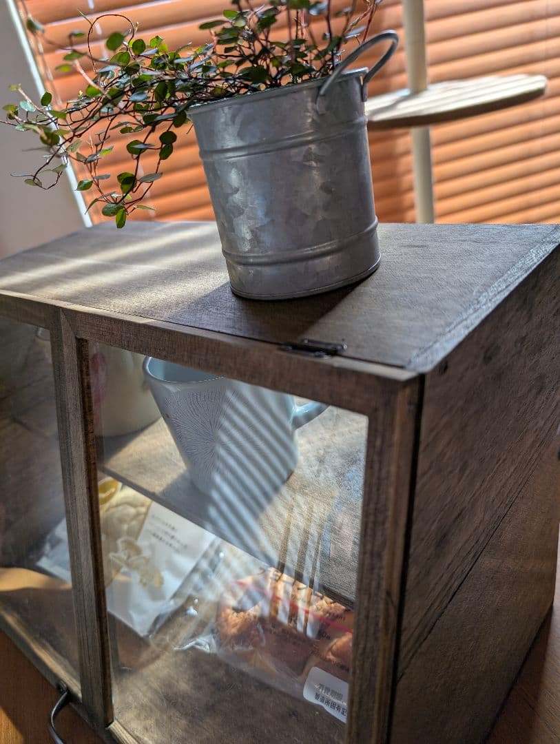 【残り在庫限定2台SALE】木製扉付きブレッドケース♪Aタイプ♫