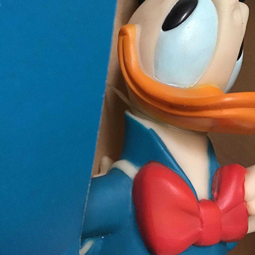 ドナルドダック ビンテージ ソフビ貯金箱 箱付き 未使用品