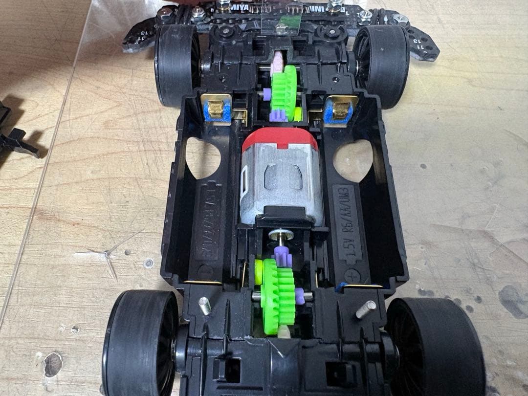 msフレキ マンタレイ　ミニ四駆　完成品　ピボスラ　慣らしモーター　タミヤ　MS