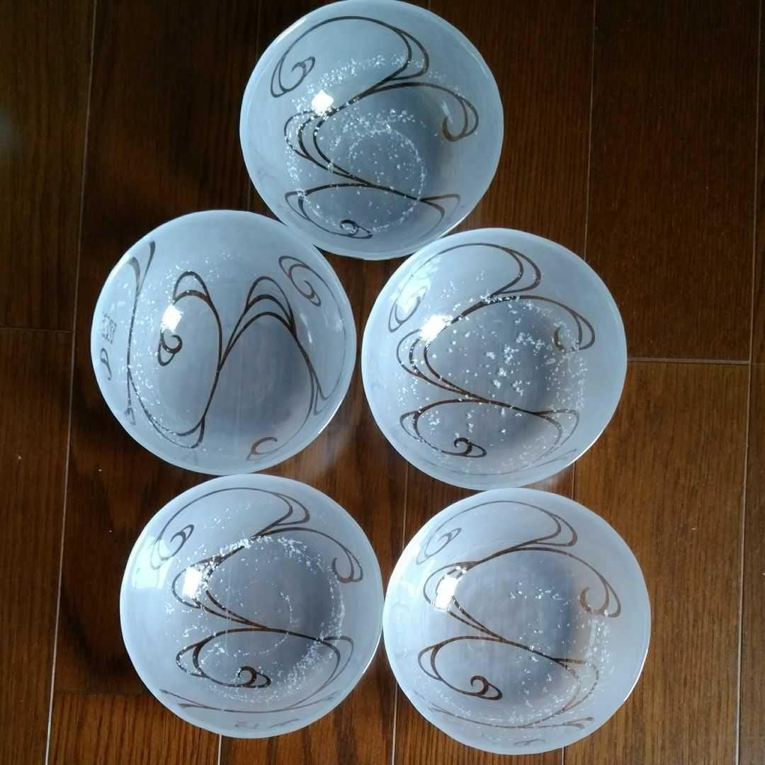 たち吉　流水　組鉢揃 グラスと和食器の各5個セット