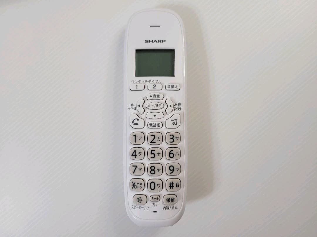 シャープ 電話機 コードレス 子機1台 JD-G32CL【美品】