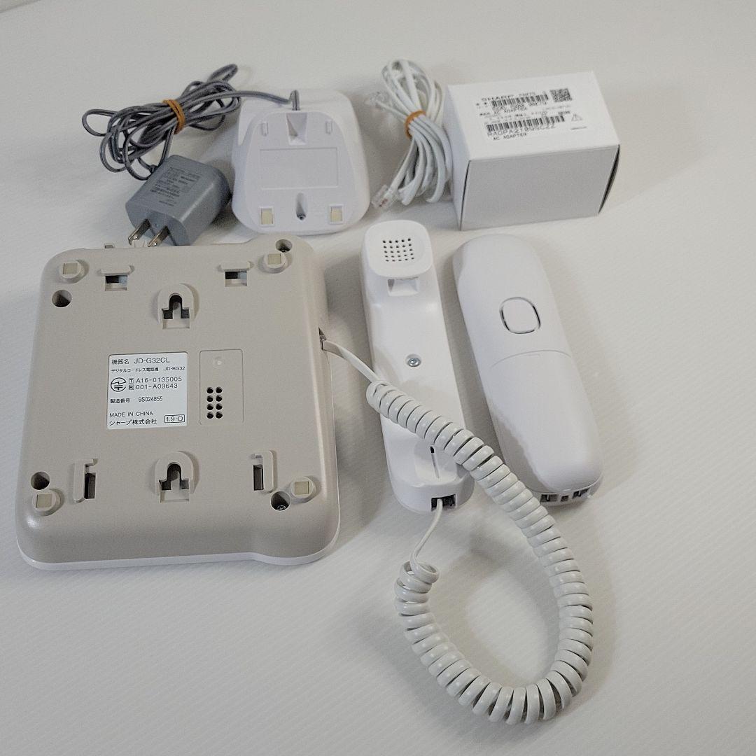 シャープ 電話機 コードレス 子機1台 JD-G32CL【美品】
