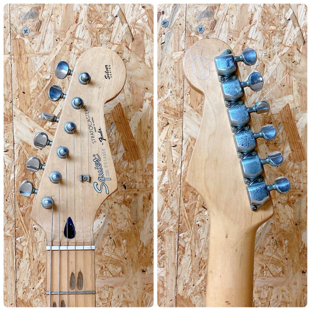 Squier JAPAN ストラトキャスター　silver シリーズ　90年代