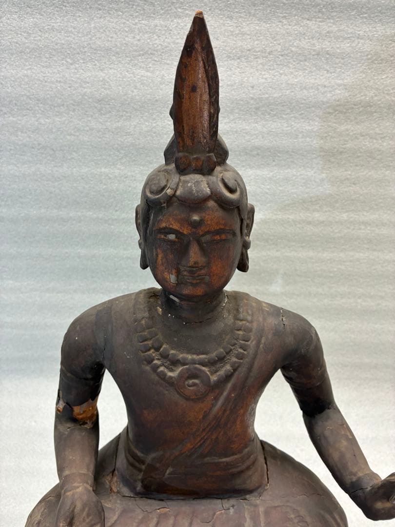 仏像　木彫り　時代物　高さ約41㎝