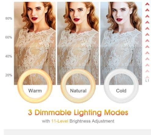 まとめ売り　新品　6.3インチ LEDリングライト 10個