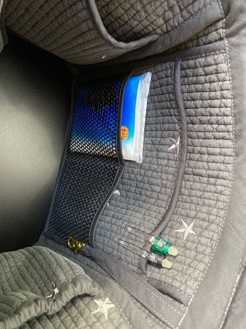 ポケットいっぱいヌビバッグ　ダークグレー×ムーンスター　ショルダーベルト付き