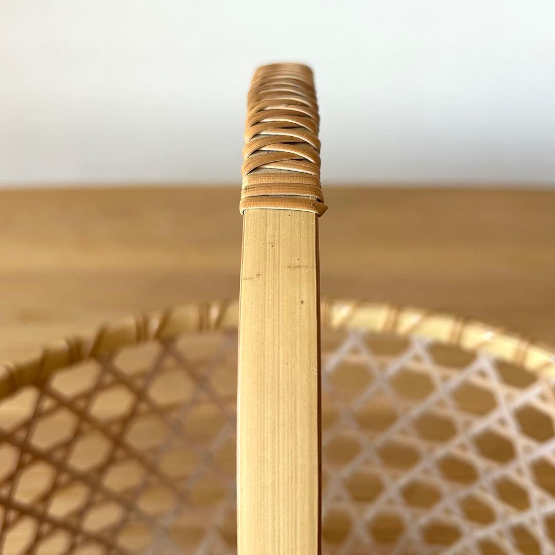 竹細工 竹籠 りんご籠 六つ目編み