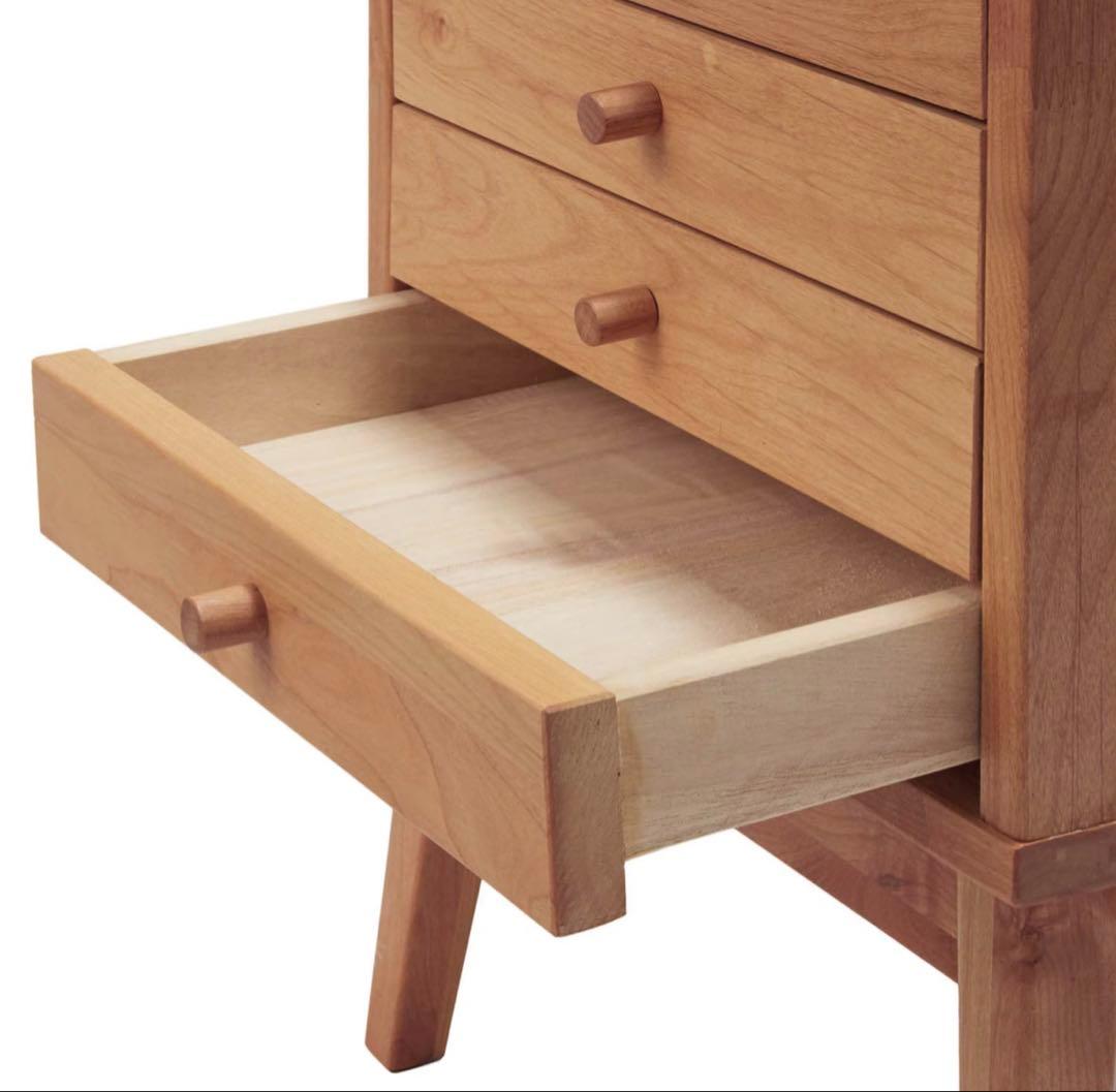 【新品同様_美品】アルダー材 天然木 自然素材チェスト