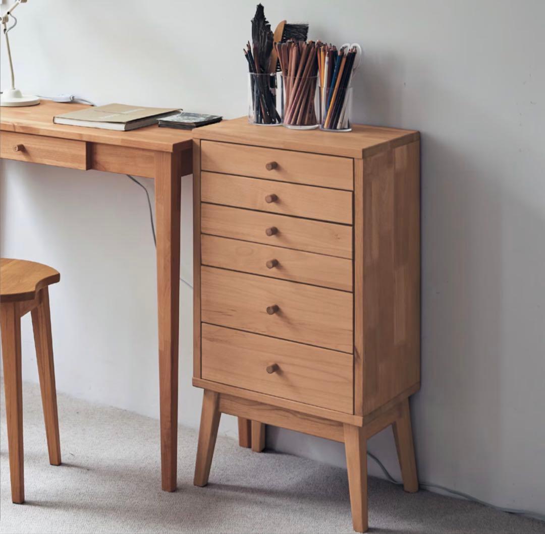 【新品同様_美品】アルダー材 天然木 自然素材チェスト