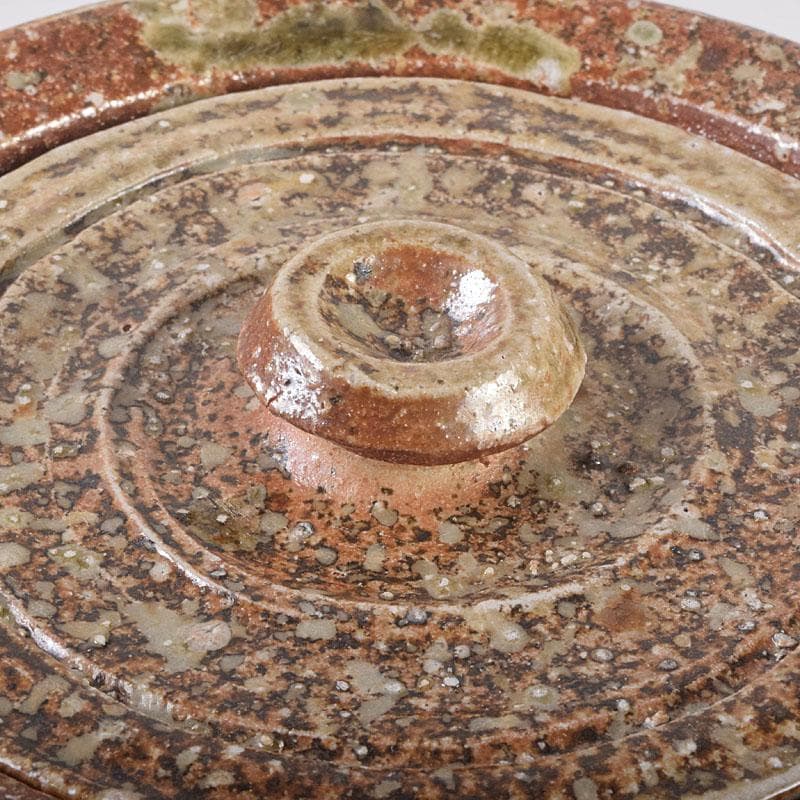 茶道具　古来窯　四世　上田直方作　水指　堀内宗完(兼中斎)極め箱　M　R8885