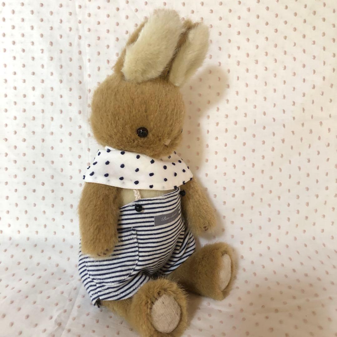 ハンドメイド　ブラウンうさぎくんの夏休み　うさぎのぬいぐるみ