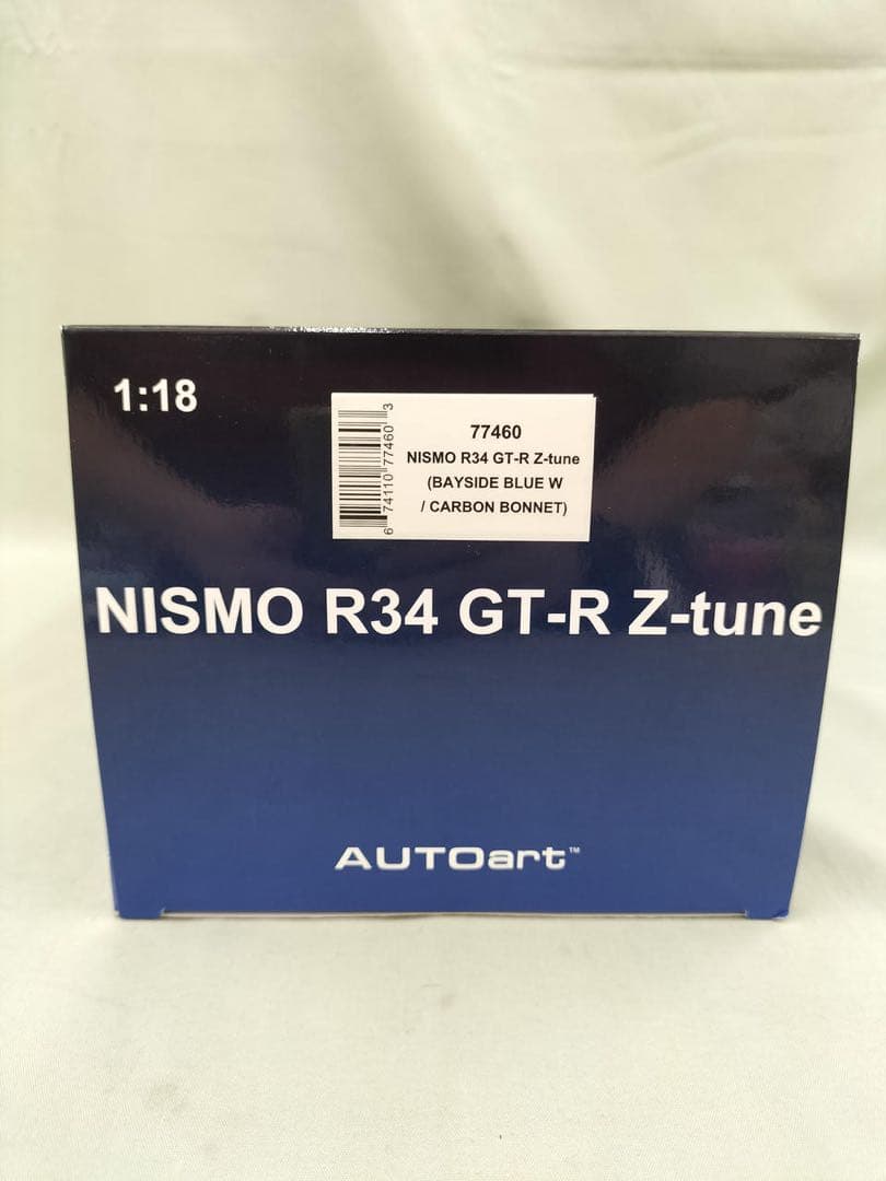 オートアート GT-R (R34) Z-tune ブルー/カーボン 1/18