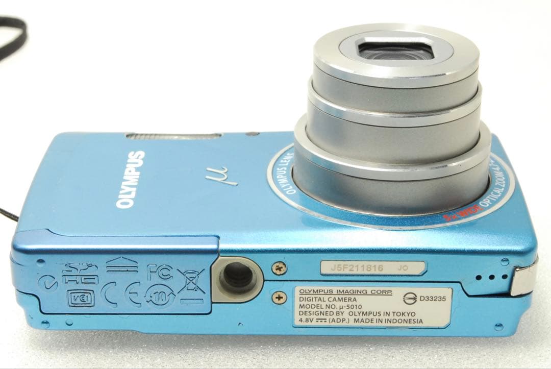 OLYMPUS μ-5010❤️スマホ転送 オリンパス ブルー コンパクト カメラ
