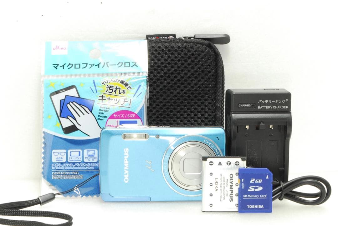 OLYMPUS μ-5010❤️スマホ転送 オリンパス ブルー コンパクト カメラ