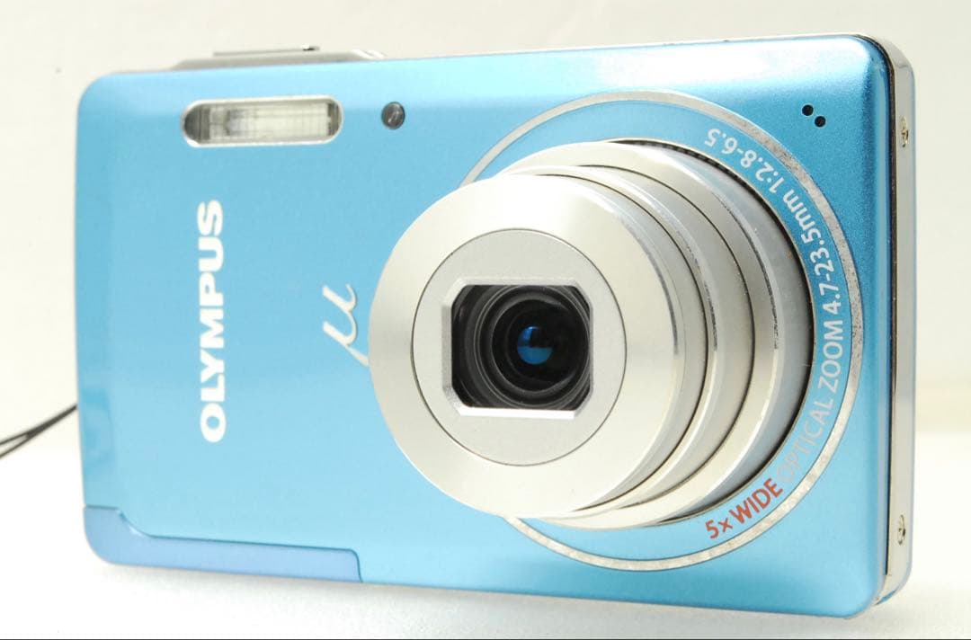 OLYMPUS μ-5010❤️スマホ転送 オリンパス ブルー コンパクト カメラ