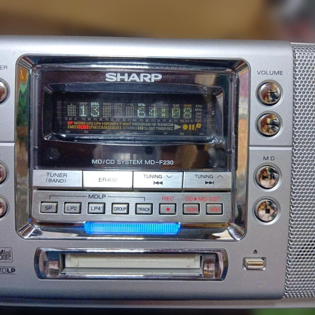 SHARP MD-F230 ポータブルMDプレーヤー美品