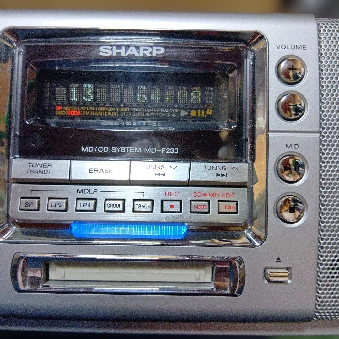 SHARP MD-F230 ポータブルMDプレーヤー美品