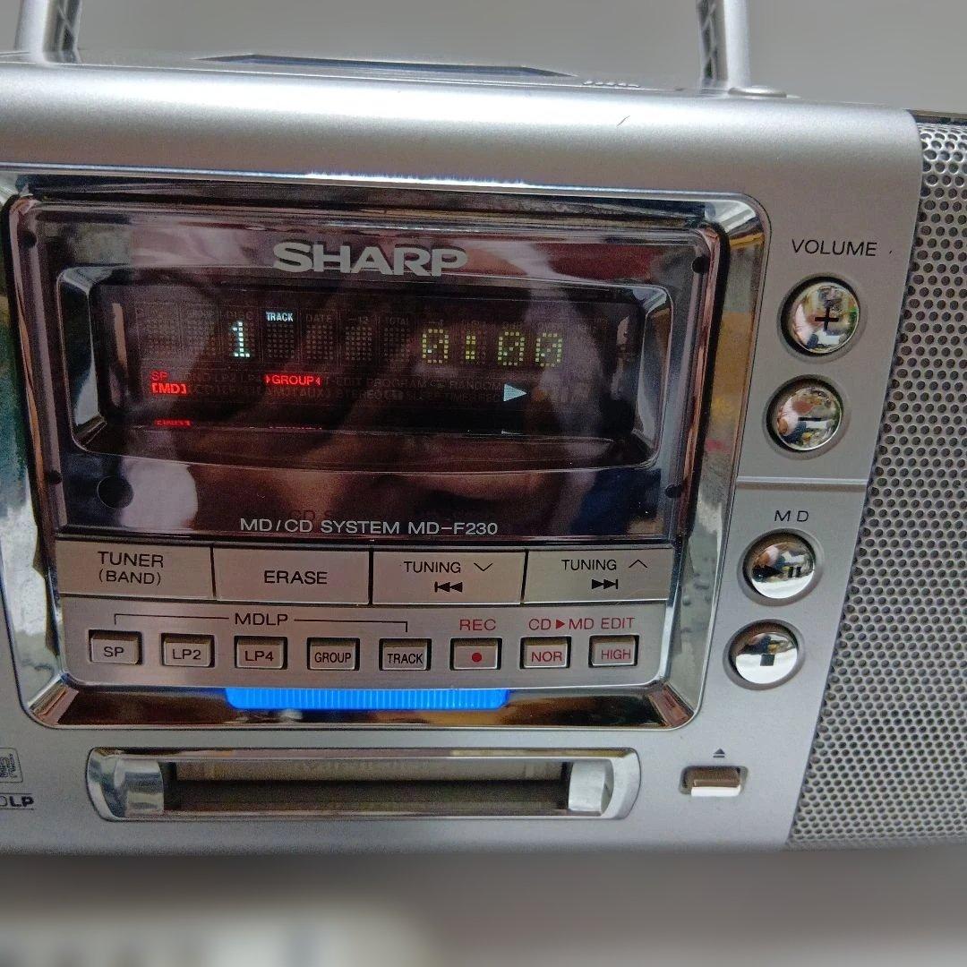 SHARP MD-F230 ポータブルMDプレーヤー美品