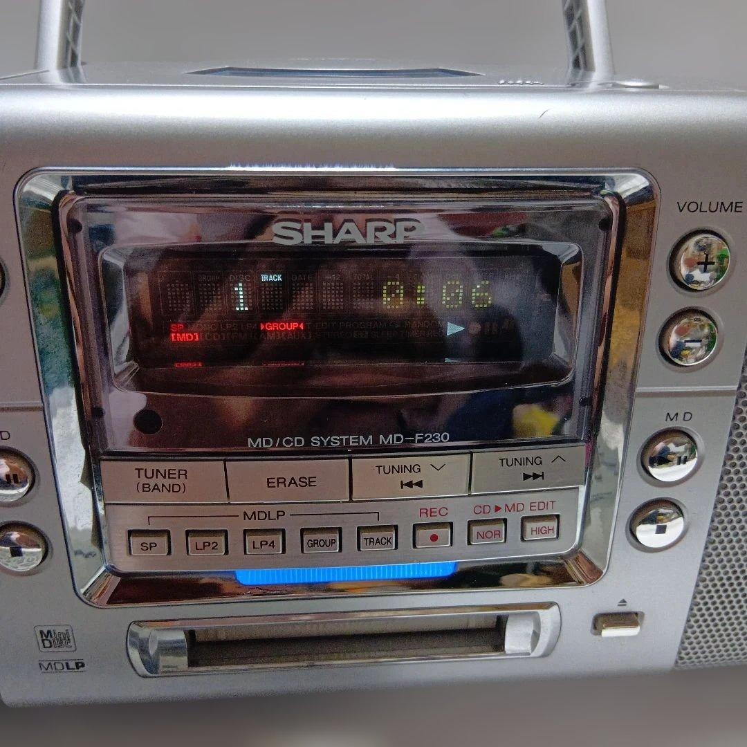 SHARP MD-F230 ポータブルMDプレーヤー美品