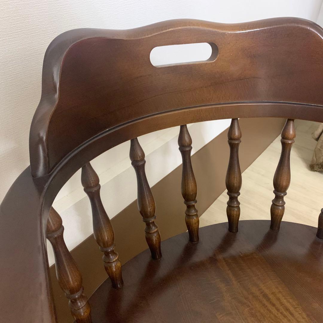 ④HIDA 飛騨産業 キツツキ 穂高 アームチェア ウインザーチェア