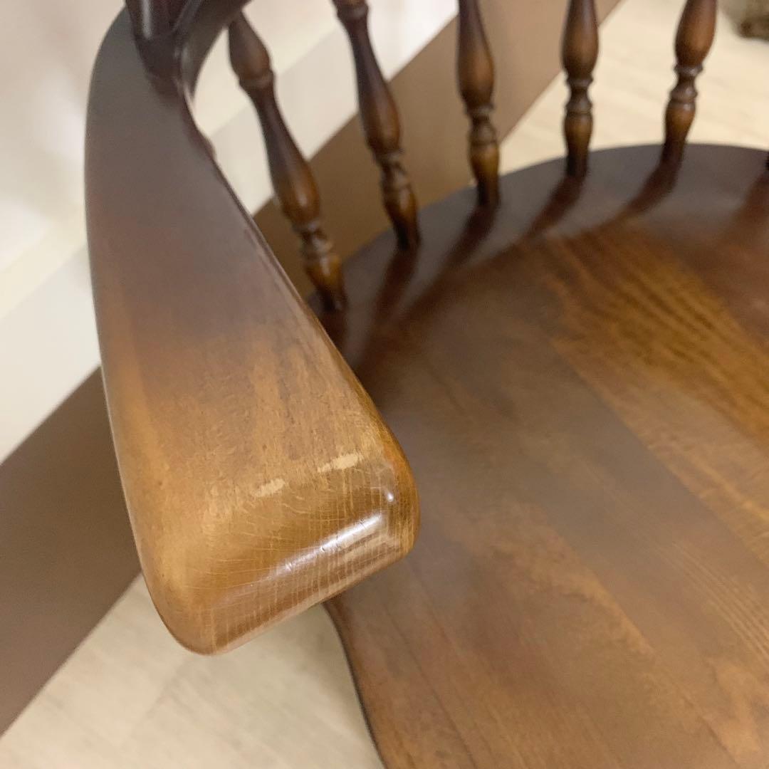 ④HIDA 飛騨産業 キツツキ 穂高 アームチェア ウインザーチェア