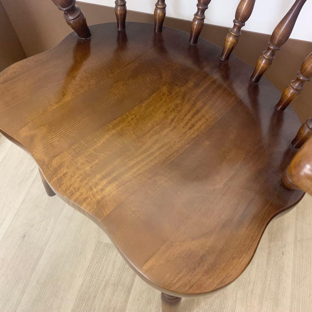 ④HIDA 飛騨産業 キツツキ 穂高 アームチェア ウインザーチェア