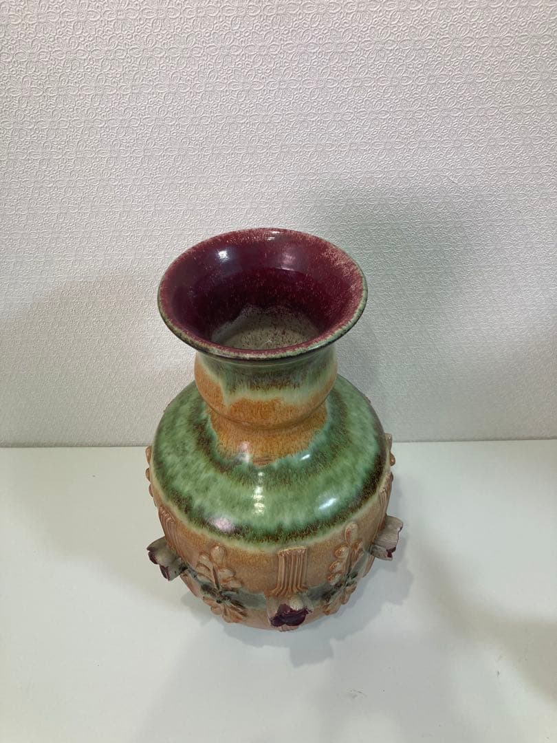 【ヴィンテージ】陶器花瓶　イタリア製