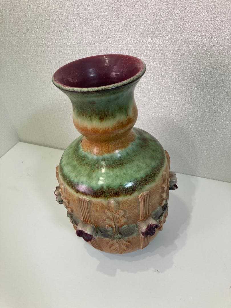 【ヴィンテージ】陶器花瓶　イタリア製