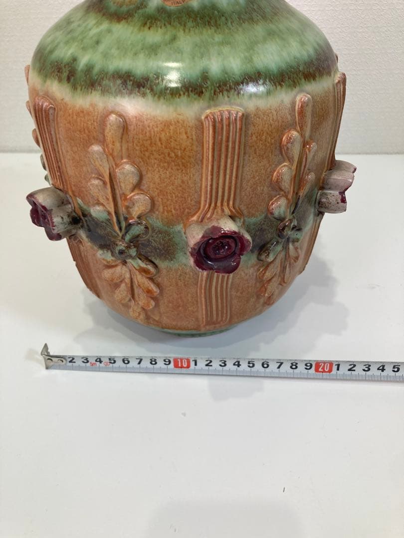 【ヴィンテージ】陶器花瓶　イタリア製