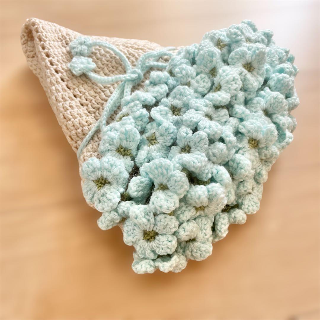 花束ブランケット　ネモフィラ