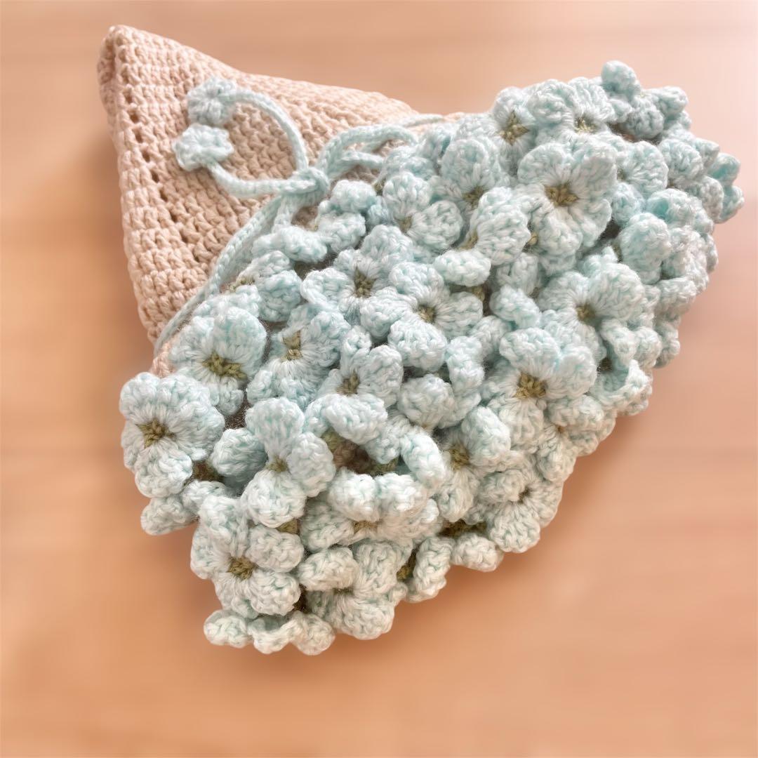 花束ブランケット　ネモフィラ