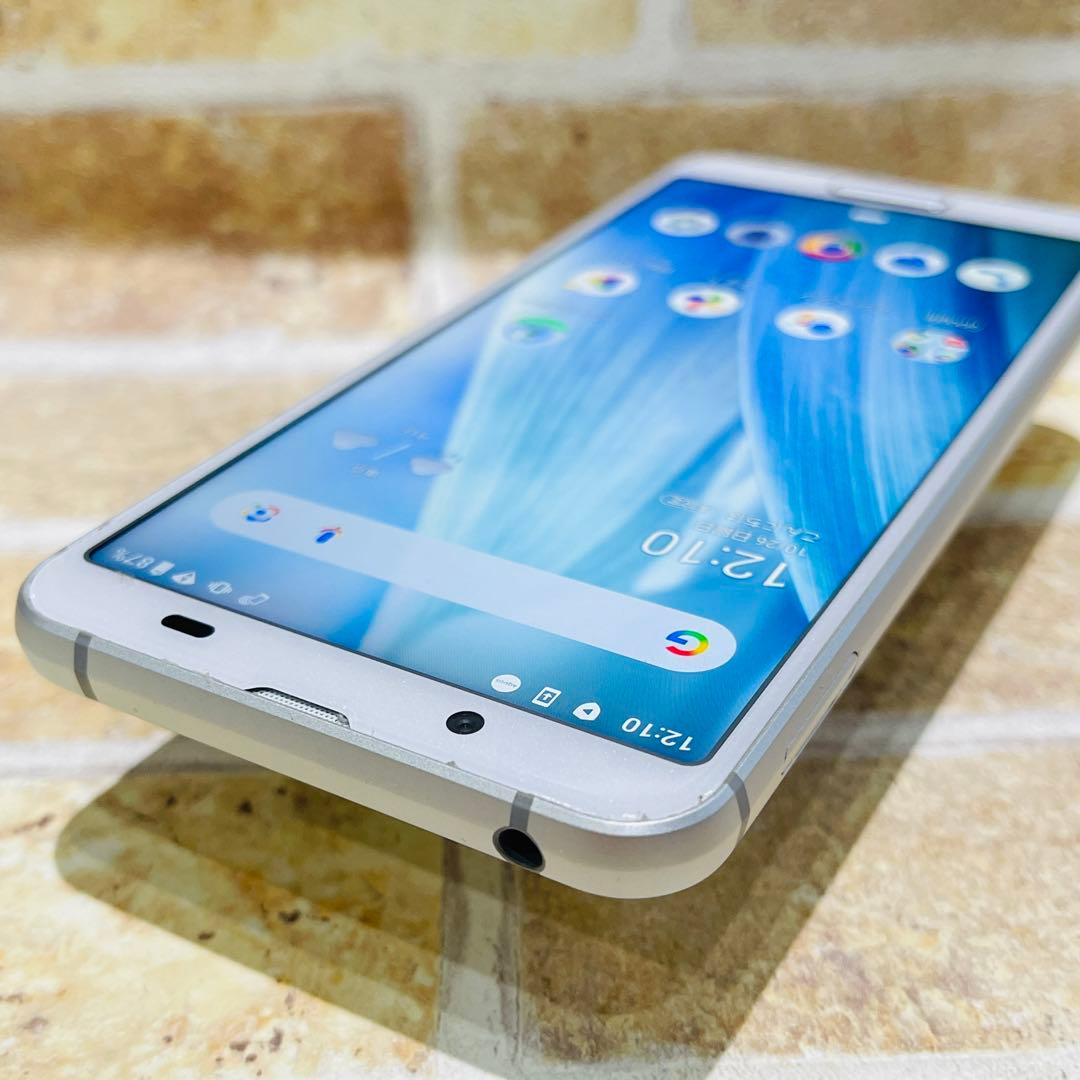 SIMフリー AQUOS sense3 128GB シルバーホワイト 電池良好