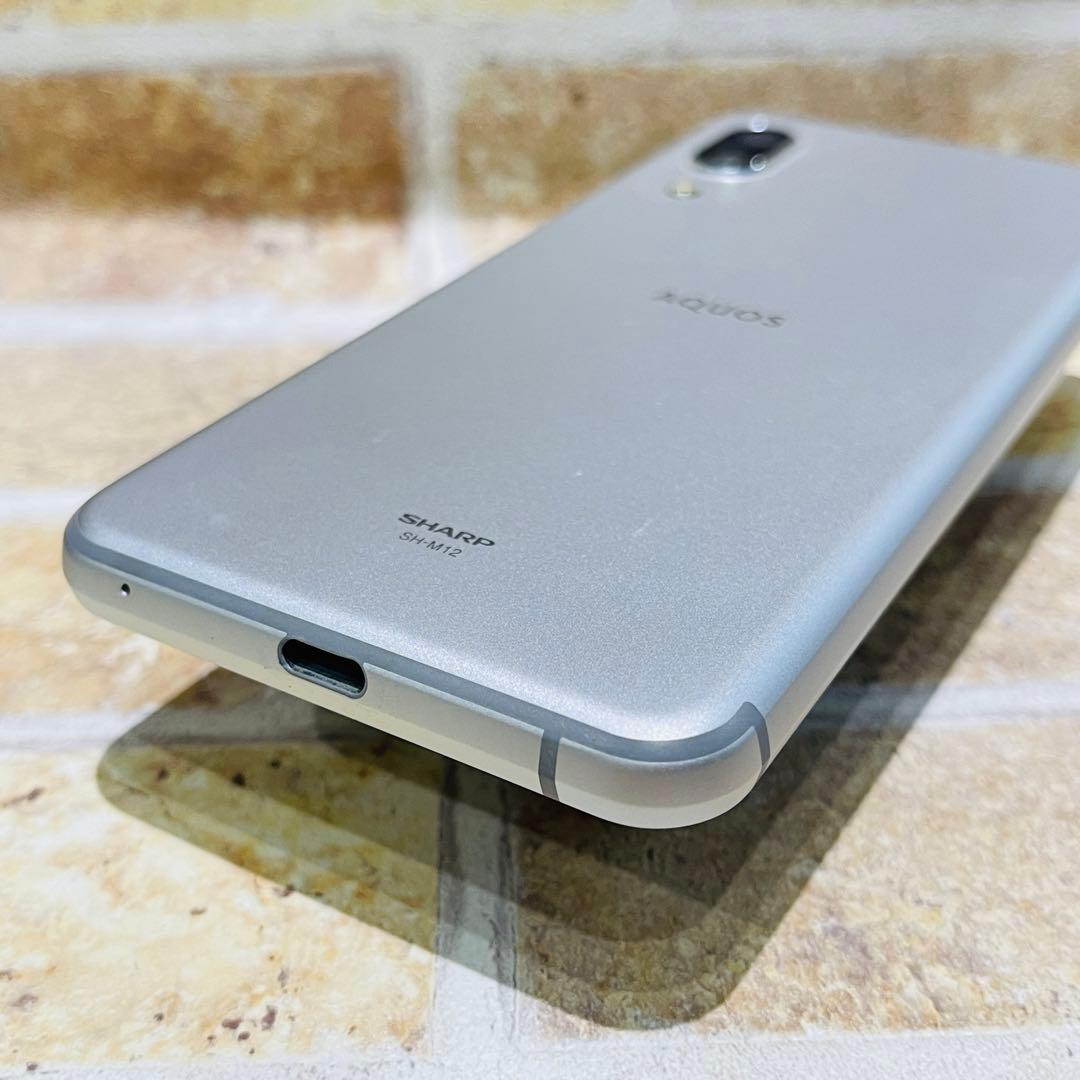 SIMフリー AQUOS sense3 128GB シルバーホワイト 電池良好