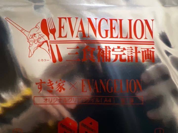 【非売品・美品】式波・アスカ・ラングレー／すき家コラボクリアファイル