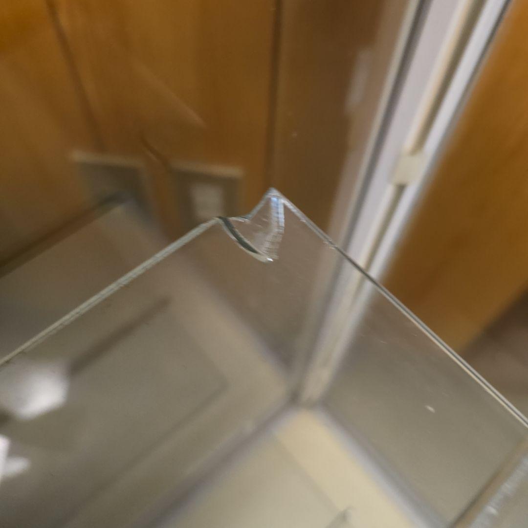 大田区 東糀谷 引取り 限定 レトロ ホワイト系 ガラスショーケース 照明付き