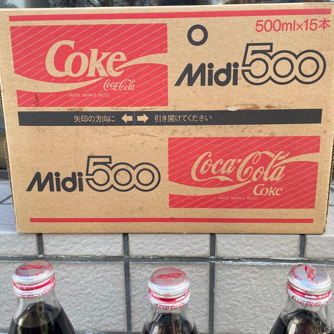 昭和レトロ　希少　Coca-Cola 500ml ガラス瓶 15本セット