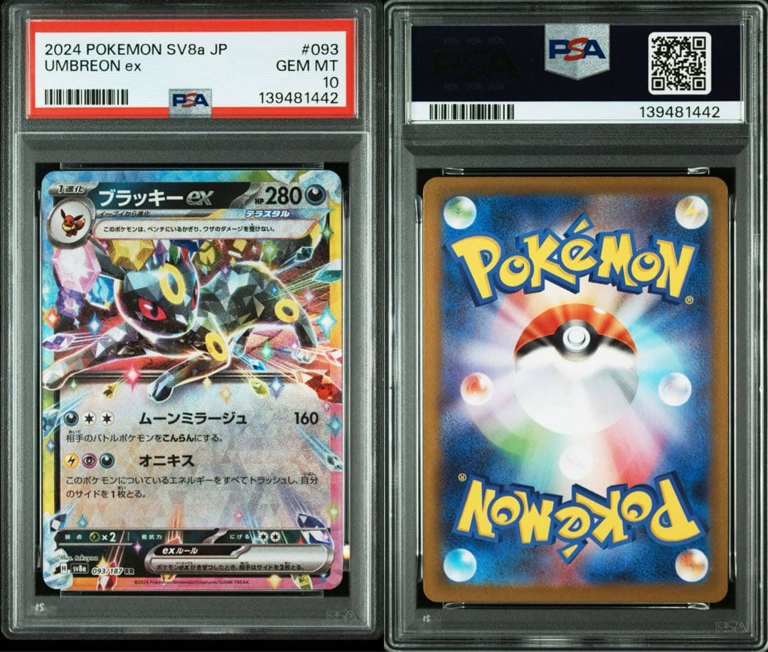 PSA10 ブラッキーex テラスタルフェスex ポケモンカード　RR 鑑定品