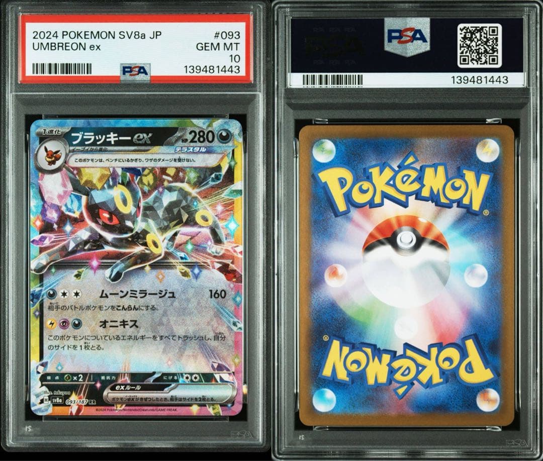 PSA10 ブラッキーex テラスタルフェスex ポケモンカード　RR 鑑定品