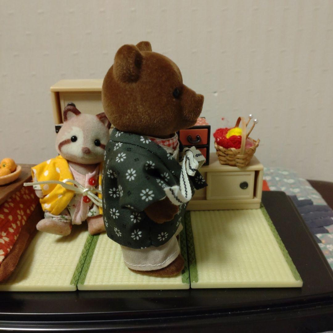 シルバニアファミリーサイズ☆ブラウンくまのお父さん用はんてん