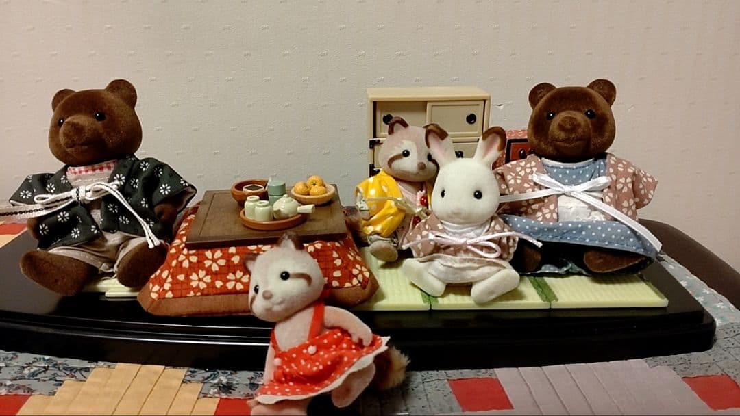 シルバニアファミリーサイズ☆ブラウンくまのお父さん用はんてん