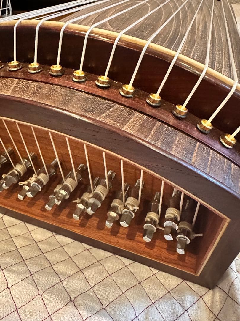 木製 17弦　筝セット