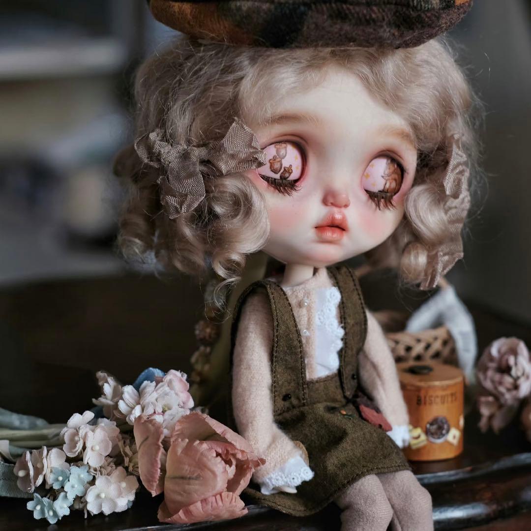 作家様カスタムブライス 人形 キラキラ お嬢様 かわいい ヴィンテージドール感