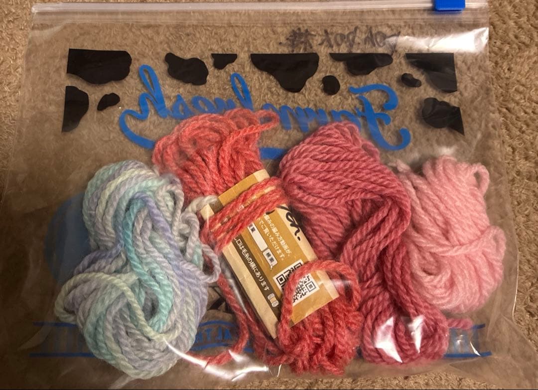 ファーヤーンのうさぎさんあみぐるみ